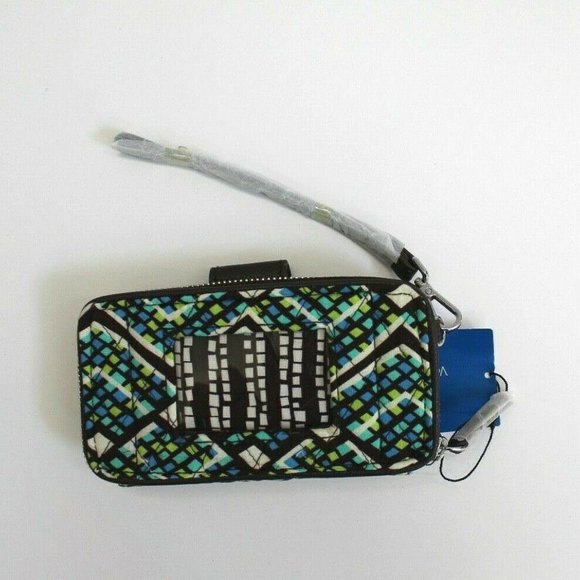 Vera Bradley Rain Forest Quilted Fabric Zip Wallet - Picture 2 of 8